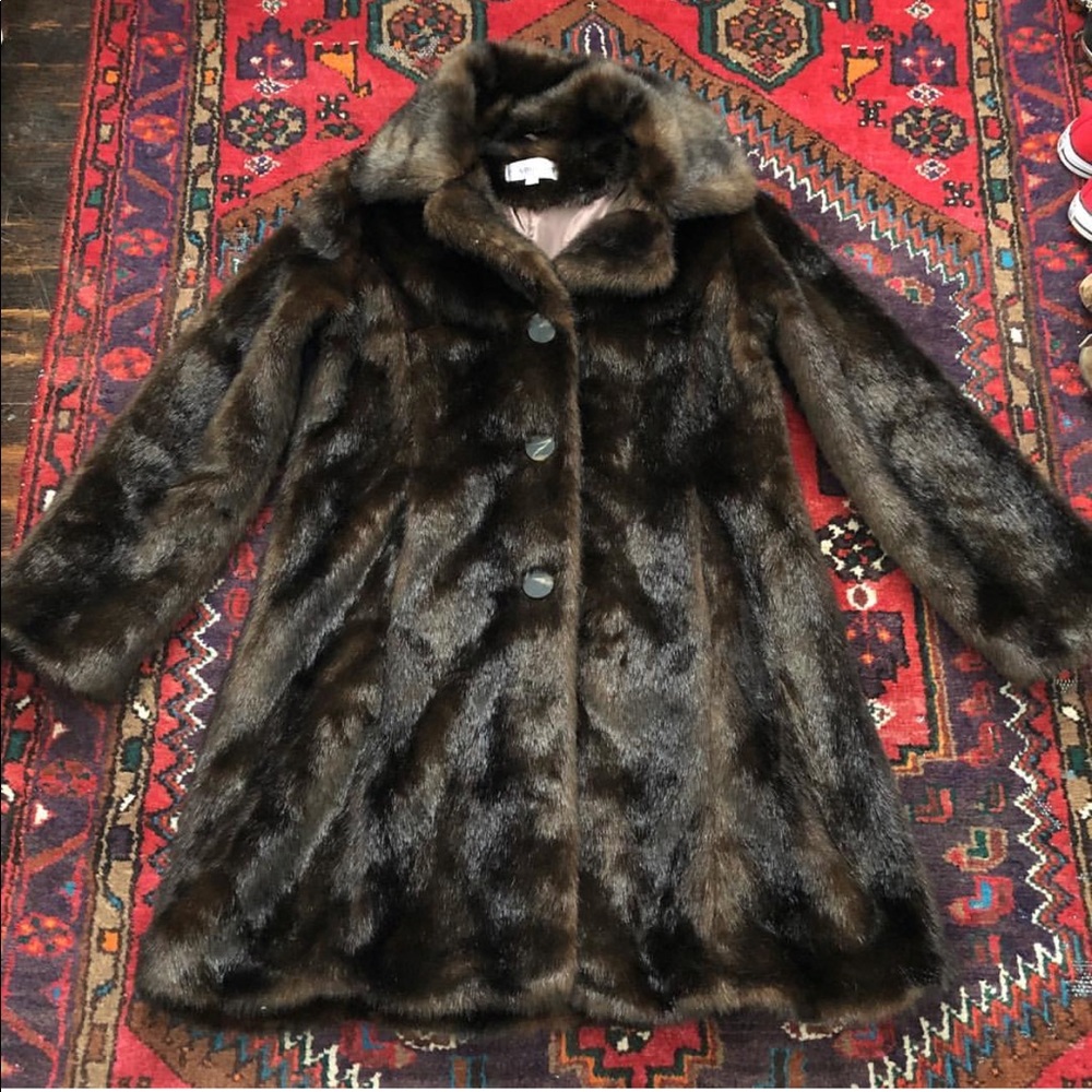 Pendleton Faux Fur Coat